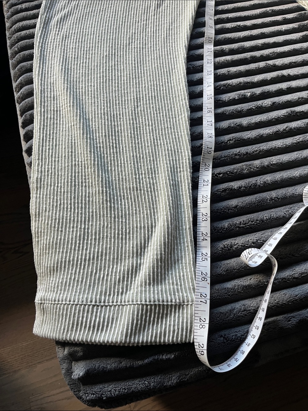 Born Striped Pajama Set in Light Blue and White - Picture 7 of 9